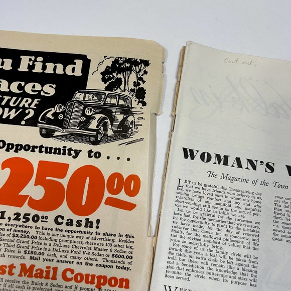 Vintage Woman's World Magazine November 1935 Advertising Ephemera - Picture 5 of 11